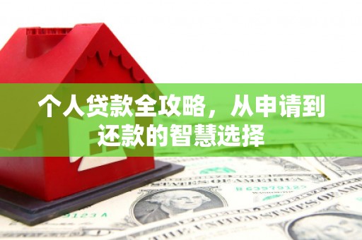峨边个人贷款全攻略，从申请到还款的智慧选择