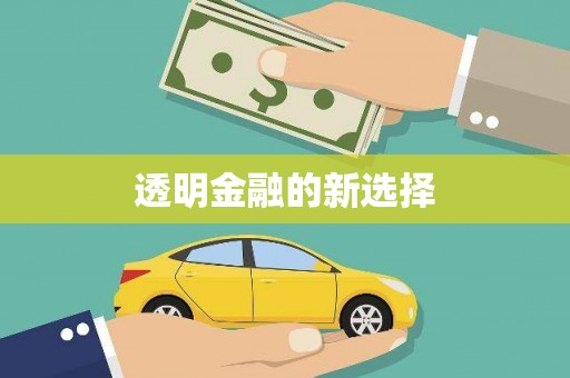 峨边透明金融的新选择