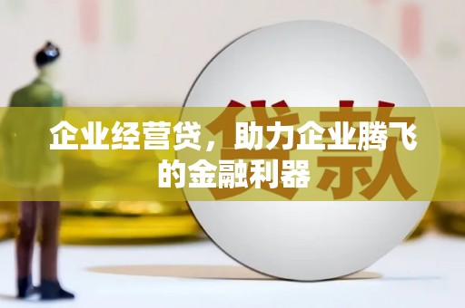 峨边企业经营贷，助力企业腾飞的金融利器