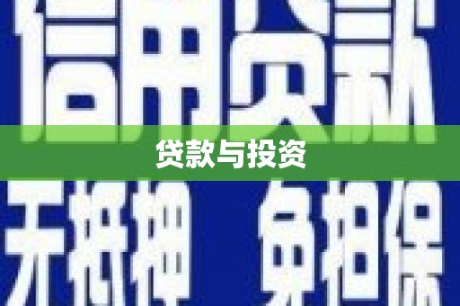 峨边贷款与投资