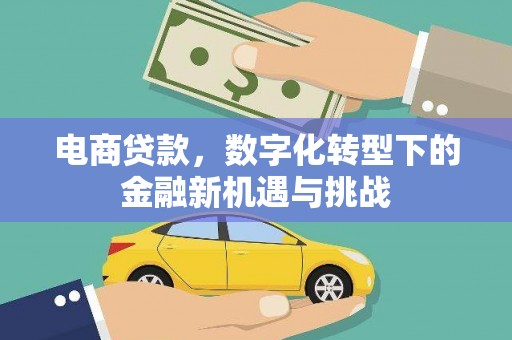 峨边电商贷款，数字化转型下的金融新机遇与挑战