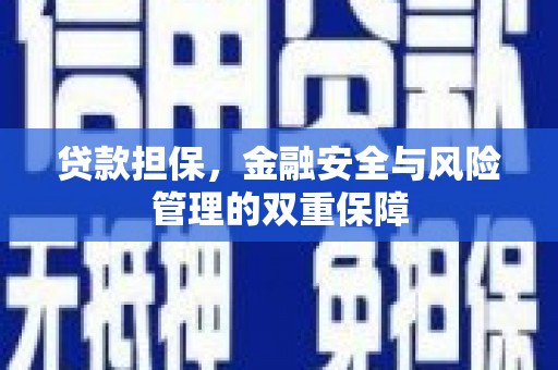峨边贷款担保，金融安全与风险管理的双重保障