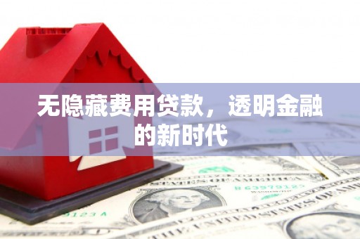 峨边无隐藏费用贷款，透明金融的新时代