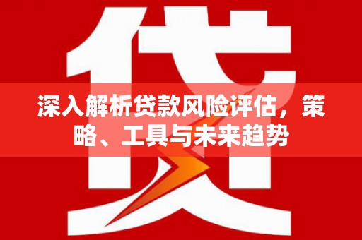 峨边深入解析贷款风险评估，策略、工具与未来趋势