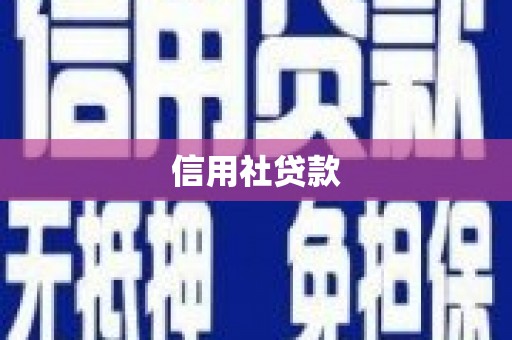峨边信用社贷款