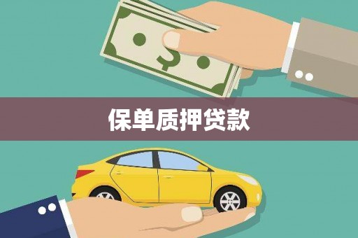峨边保单质押贷款