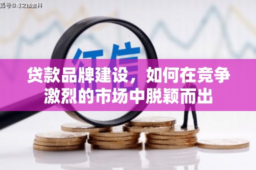 峨边贷款品牌建设，如何在竞争激烈的市场中脱颖而出