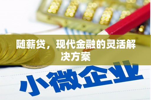峨边随薪贷，现代金融的灵活解决方案