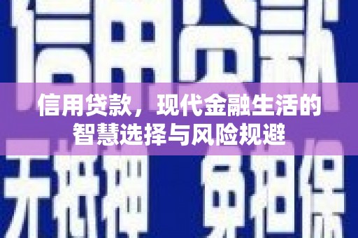 峨边信用贷款，现代金融生活的智慧选择与风险规避