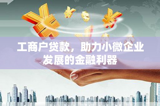 峨边工商户贷款，助力小微企业发展的金融利器