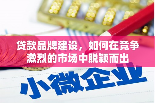 峨边贷款品牌建设，如何在竞争激烈的市场中脱颖而出