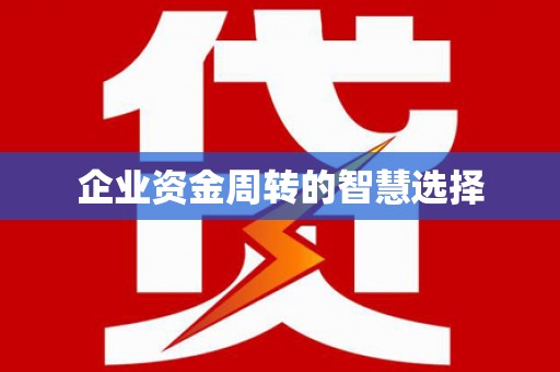峨边企业资金周转的智慧选择