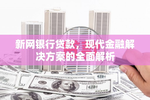 峨边新网银行贷款，现代金融解决方案的全面解析
