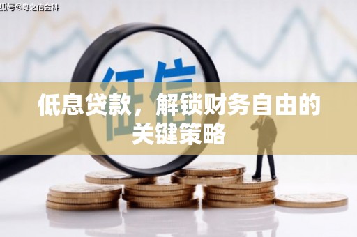峨边低息贷款，解锁财务自由的关键策略