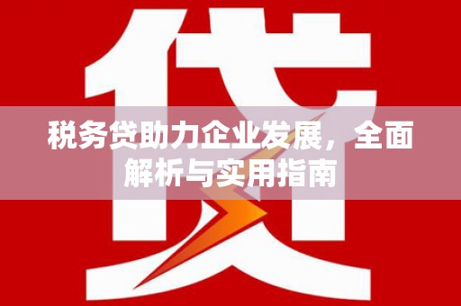 峨边税务贷助力企业发展，全面解析与实用指南