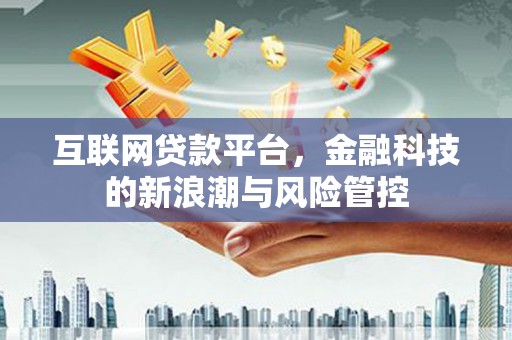 峨边互联网贷款平台，金融科技的新浪潮与风险管控