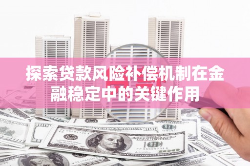 峨边探索贷款风险补偿机制在金融稳定中的关键作用