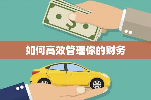 峨边如何高效管理你的财务