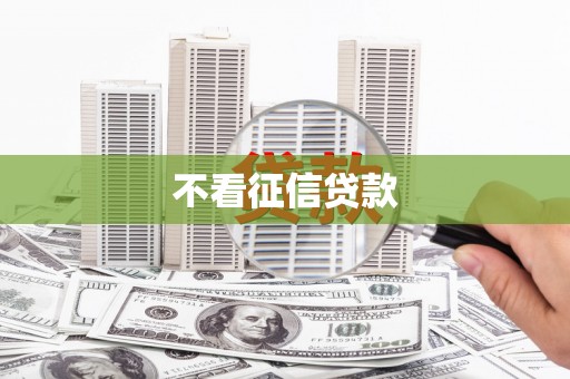 峨边不看征信贷款