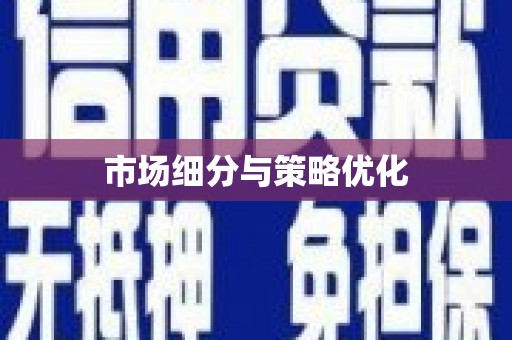 峨边市场细分与策略优化