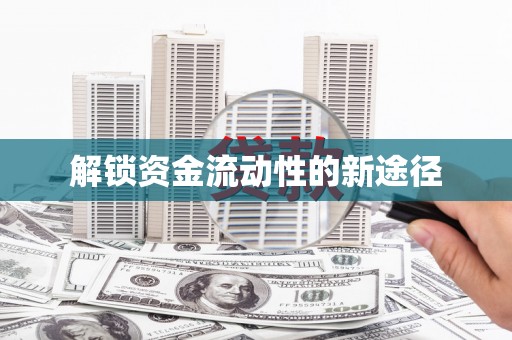 峨边解锁资金流动性的新途径